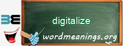WordMeaning blackboard for digitalize